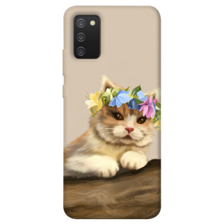 Чохол itsPrint Cat in flowers для Samsung Galaxy A02s - Інтернет-магазин спільних покупок ToGether