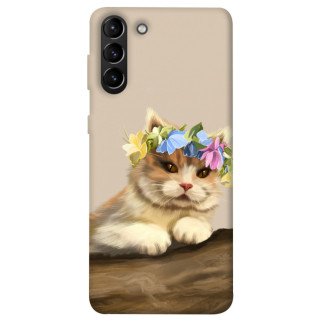 Чохол itsPrint Cat in flowers для Samsung Galaxy S21+ - Інтернет-магазин спільних покупок ToGether