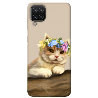 Чохол itsPrint Cat in flowers для Samsung Galaxy A12 - Інтернет-магазин спільних покупок ToGether