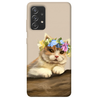 Чохол itsPrint Cat in flowers для Samsung Galaxy A72 4G / A72 5G - Інтернет-магазин спільних покупок ToGether