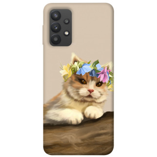 Чохол itsPrint Cat in flowers для Samsung Galaxy A32 (A325F) 4G - Інтернет-магазин спільних покупок ToGether