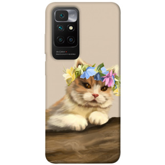 Чохол itsPrint Cat in flowers для Xiaomi Redmi 10 - Інтернет-магазин спільних покупок ToGether