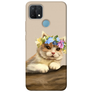 Чохол itsPrint Cat in flowers для Oppo A15s / A15 - Інтернет-магазин спільних покупок ToGether