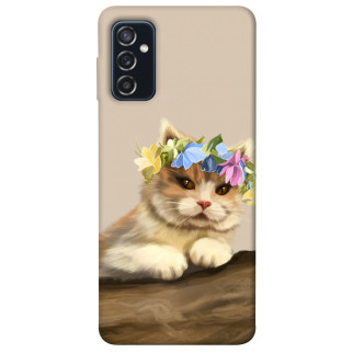 Чохол itsPrint Cat in flowers для Samsung Galaxy M52 - Інтернет-магазин спільних покупок ToGether
