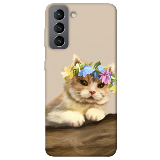 Чохол itsPrint Cat in flowers для Samsung Galaxy S21 FE - Інтернет-магазин спільних покупок ToGether