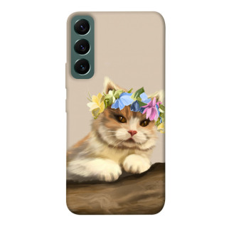 Чохол itsPrint Cat in flowers для Samsung Galaxy S22 - Інтернет-магазин спільних покупок ToGether