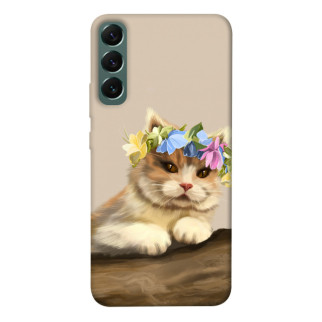 Чохол itsPrint Cat in flowers для Samsung Galaxy S22+ - Інтернет-магазин спільних покупок ToGether