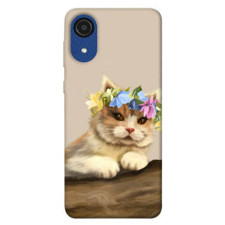 Чохол itsPrint Cat in flowers для Samsung Galaxy A03 Core - Інтернет-магазин спільних покупок ToGether