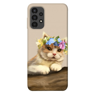 Чохол itsPrint Cat in flowers для Samsung Galaxy A13 4G - Інтернет-магазин спільних покупок ToGether
