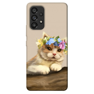 Чохол itsPrint Cat in flowers для Samsung Galaxy A53 5G - Інтернет-магазин спільних покупок ToGether
