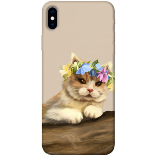 Чохол itsPrint Cat in flowers для Apple iPhone XS Max (6.5") - Інтернет-магазин спільних покупок ToGether