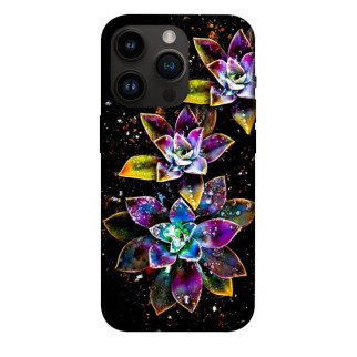 Чохол itsPrint Flowers on black для Apple iPhone 14 Pro (6.1") - Інтернет-магазин спільних покупок ToGether