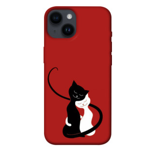Чохол itsPrint Закохані коти для Apple iPhone 14 (6.1") - Інтернет-магазин спільних покупок ToGether