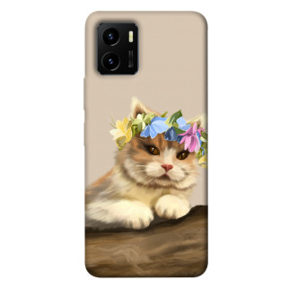 Чохол itsPrint Cat in flowers для Vivo Y15s - Інтернет-магазин спільних покупок ToGether