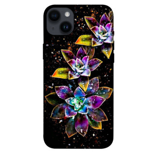 Чохол itsPrint Flowers on black для Apple iPhone 14 Plus (6.7") - Інтернет-магазин спільних покупок ToGether