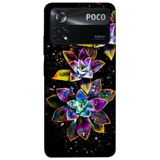 Чохол itsPrint Flowers on black для Xiaomi Poco X4 Pro 5G - Інтернет-магазин спільних покупок ToGether