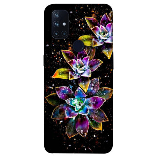 Чохол itsPrint Flowers on black для OnePlus Nord N10 5G - Інтернет-магазин спільних покупок ToGether