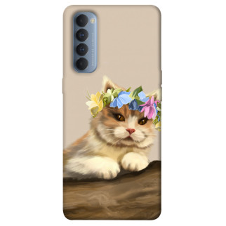 Чохол itsPrint Cat in flowers для Oppo Reno 4 Pro - Інтернет-магазин спільних покупок ToGether