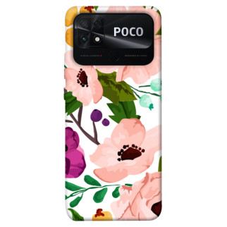 Чохол itsPrint Акварельні квіти для Xiaomi Poco C40 - Інтернет-магазин спільних покупок ToGether