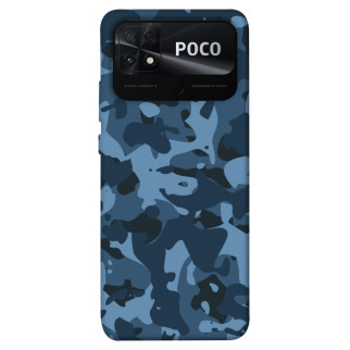 Чохол itsPrint Синій камуфляж для Xiaomi Poco C40 - Інтернет-магазин спільних покупок ToGether