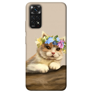 Чохол itsPrint Cat in flowers для Xiaomi Redmi Note 11 (Global) / Note 11S - Інтернет-магазин спільних покупок ToGether