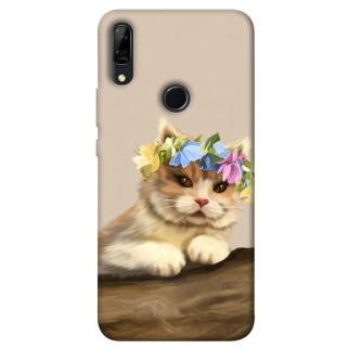 Чохол itsPrint Cat in flowers для Huawei P Smart Z - Інтернет-магазин спільних покупок ToGether
