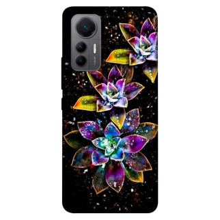 Чохол itsPrint Flowers on black для Xiaomi 12 Lite - Інтернет-магазин спільних покупок ToGether