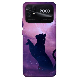 Чохол itsPrint Кіт та метелик для Xiaomi Poco C40 - Інтернет-магазин спільних покупок ToGether