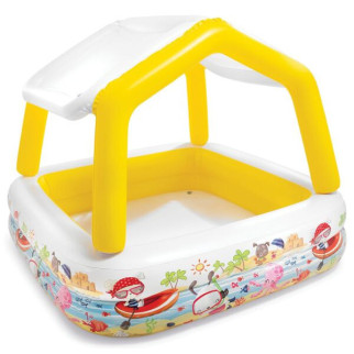 Дитячий надувний басейн 57470 зі знімним дахом 157-122 см  (Жовтий) - Інтернет-магазин спільних покупок ToGether