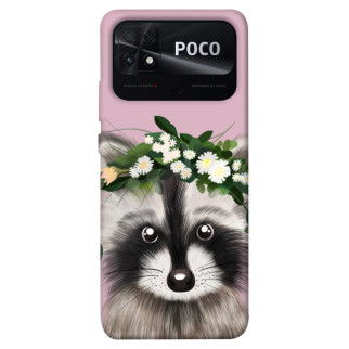 Чохол itsPrint Raccoon in flowers для Xiaomi Poco C40 - Інтернет-магазин спільних покупок ToGether