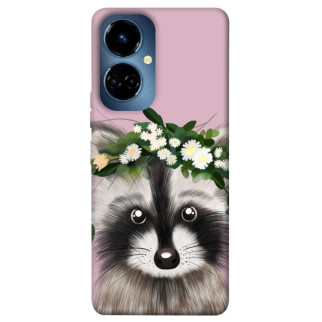Чохол itsPrint Raccoon in flowers для TECNO Camon 19 (CI6n) / 19 Pro (CI8n) - Інтернет-магазин спільних покупок ToGether