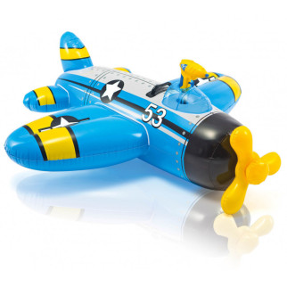 Дитячий пліт для плавання Літачок 57537 з водяним пістолетом  (Синій) - Інтернет-магазин спільних покупок ToGether