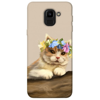Чохол itsPrint Cat in flowers для Samsung J600F Galaxy J6 (2018) - Інтернет-магазин спільних покупок ToGether