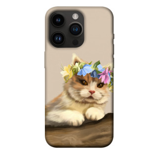 Чохол itsPrint Cat in flowers для Apple iPhone 14 Pro (6.1") - Інтернет-магазин спільних покупок ToGether