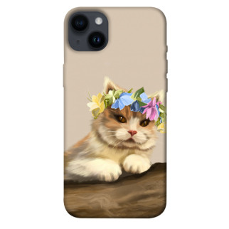 Чохол itsPrint Cat in flowers для Apple iPhone 14 Plus (6.7") - Інтернет-магазин спільних покупок ToGether