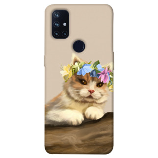 Чохол itsPrint Cat in flowers для OnePlus Nord N10 5G - Інтернет-магазин спільних покупок ToGether