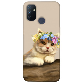Чохол itsPrint Cat in flowers для OnePlus Nord N100 - Інтернет-магазин спільних покупок ToGether