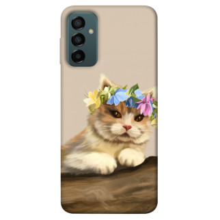 Чохол itsPrint Cat in flowers для Samsung Galaxy M13 4G - Інтернет-магазин спільних покупок ToGether