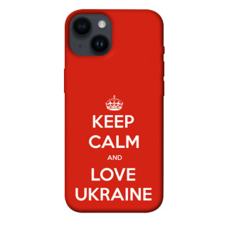Чохол itsPrint Keep calm and love Ukraine для Apple iPhone 14 (6.1") - Інтернет-магазин спільних покупок ToGether