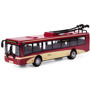 Іграшкова модель тролейбуса "Автопарк" 6407A інерційний  (Червоний) - Інтернет-магазин спільних покупок ToGether