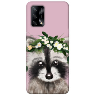 Чохол itsPrint Raccoon in flowers для Oppo A74 4G - Інтернет-магазин спільних покупок ToGether