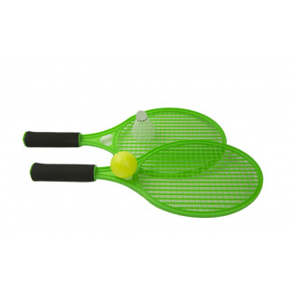Дитячі ракетки для тенісу або бадмінтону M 5675 з м'ячиком і воланом  (Зелений) - Інтернет-магазин спільних покупок ToGether