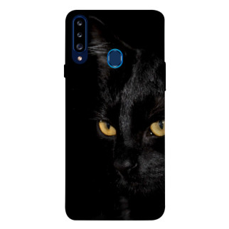 Чохол itsPrint Чорний кіт для Samsung Galaxy A20s - Інтернет-магазин спільних покупок ToGether