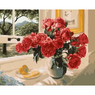 Картина за номерами. Art Craft "Троянди на підвіконні" 40 * 50 см 12115-AC - Інтернет-магазин спільних покупок ToGether