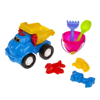 Іграшковий самоскид "Смайл" №3 0145 з набором для пісочниці (Синій) - Інтернет-магазин спільних покупок ToGether