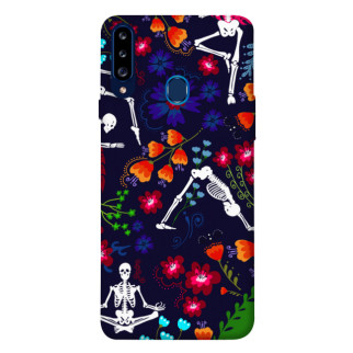 Чохол itsPrint Yoga skeletons для Samsung Galaxy A20s - Інтернет-магазин спільних покупок ToGether