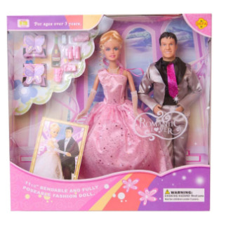 Набір лялька Барбі з нареченим DEFA 20991 з аксесуарами (Рожева) - Інтернет-магазин спільних покупок ToGether