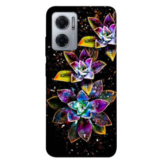 Чохол itsPrint Flowers on black для Xiaomi Redmi Note 11E - Інтернет-магазин спільних покупок ToGether