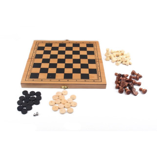 Дерев'яні Шахи S3023 з шашками і нардами - Інтернет-магазин спільних покупок ToGether