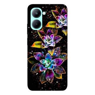 Чохол itsPrint Flowers on black для Realme C33 - Інтернет-магазин спільних покупок ToGether